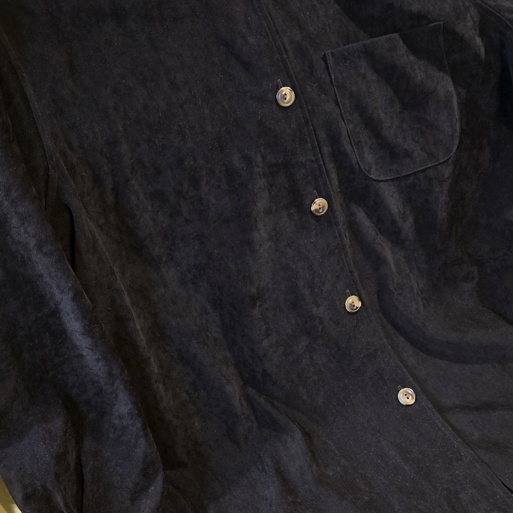 Sag Harbor Black Button Down Shirt